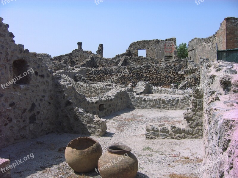 Italy Pompeii The Ruins Of The Free Photos