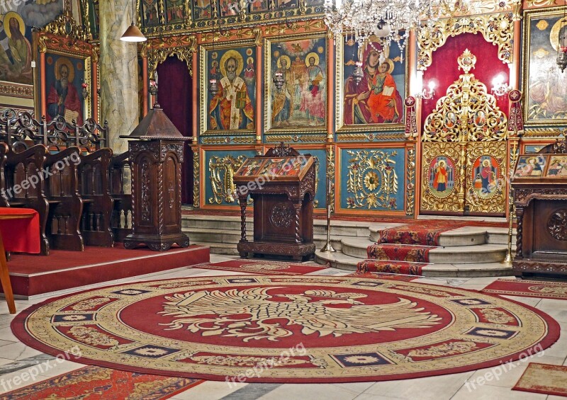 Church Prayer Room Orthodox Bulgarian Gilded