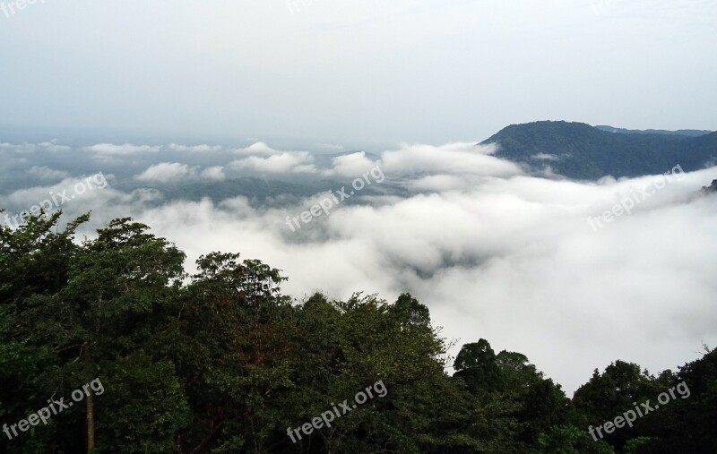 Rain Forest Clouds Mountain Agumbe Panorama