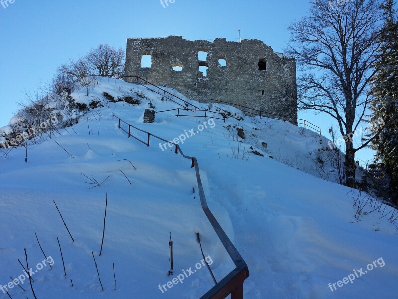 Winter Castle Snow Winter Magic Germany