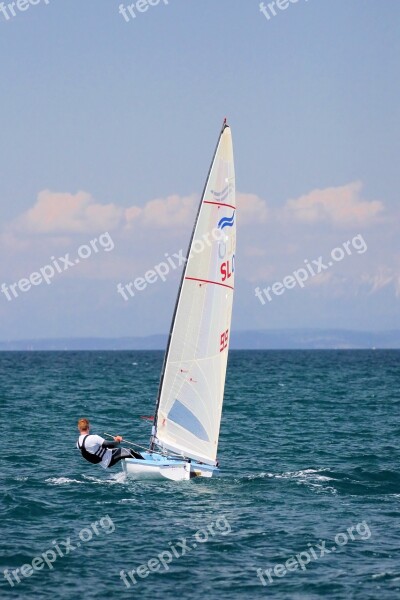 Sailing Finn Sailboat Sport Dinghy