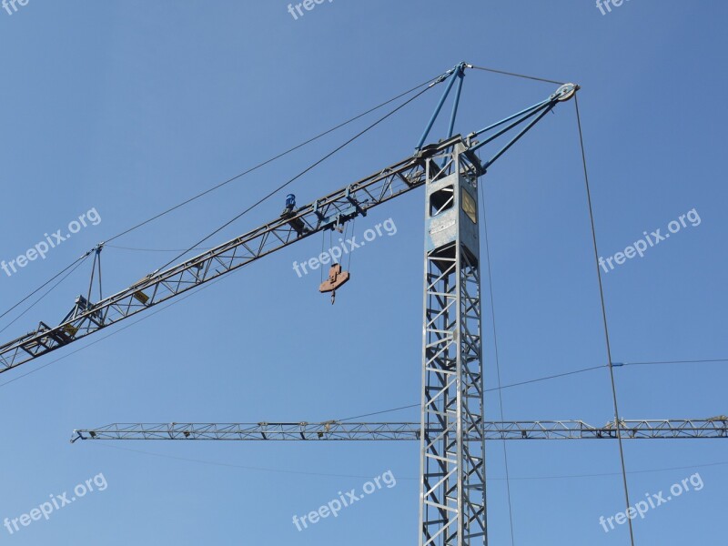 Site Crane Housebuilding Industry Running Rail