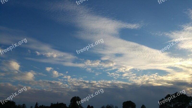 Clouds Cirrus Sunset Veneto Free Photos