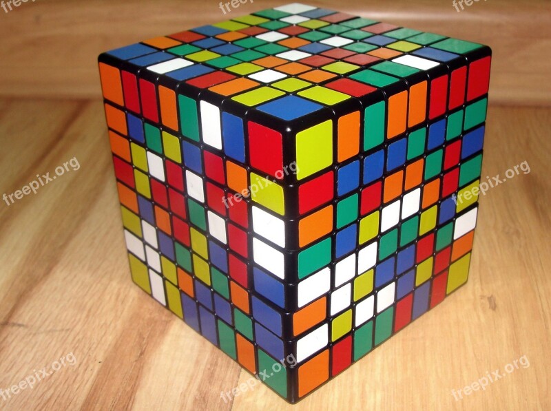 Rubik's Cube 8x8x8 Jigsaw Puzzle Thinking Logic