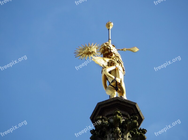 Arras Belfry Sculpture Golden Sun