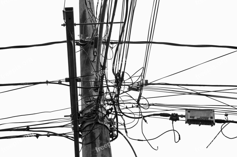 Wires Lines Electricity Equipment Electrical