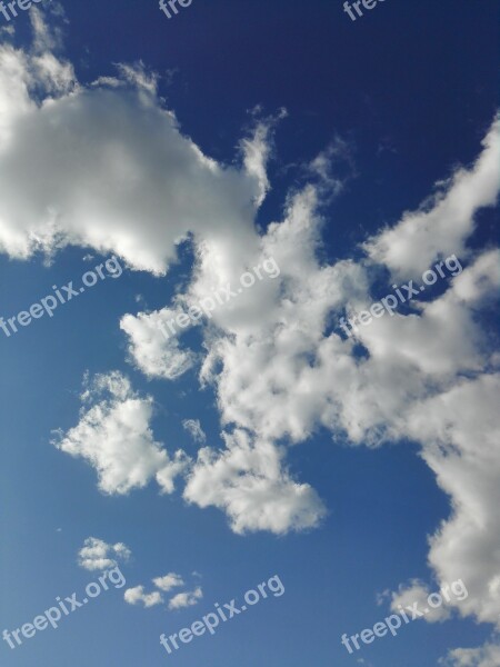 Blue Sky White Cloud Sunny Days Free Photos