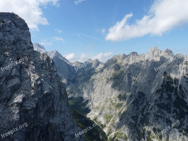 Albspitze Höllentalklamm Mountains Taal Mountaineering