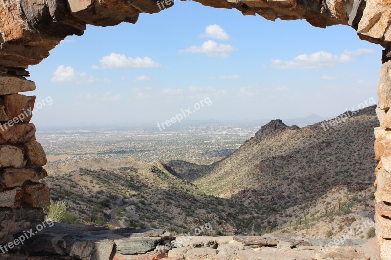 Desert Landscape Landscapes Beautiful Summer Arizona