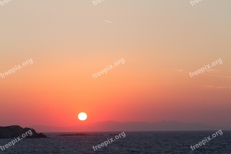 Horizon Mykonos Greece Sunset Greek