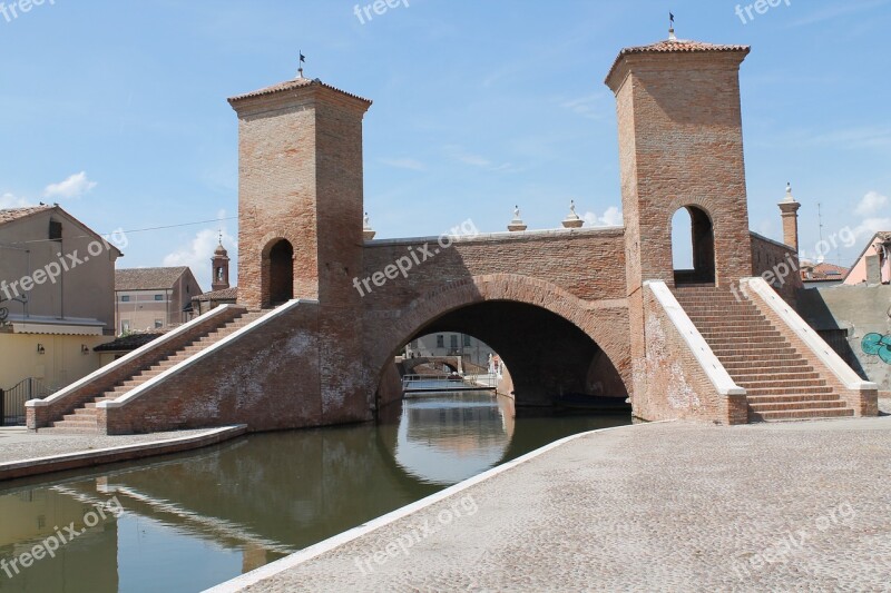 Italy Trepponti Bridge Channel Lagoon