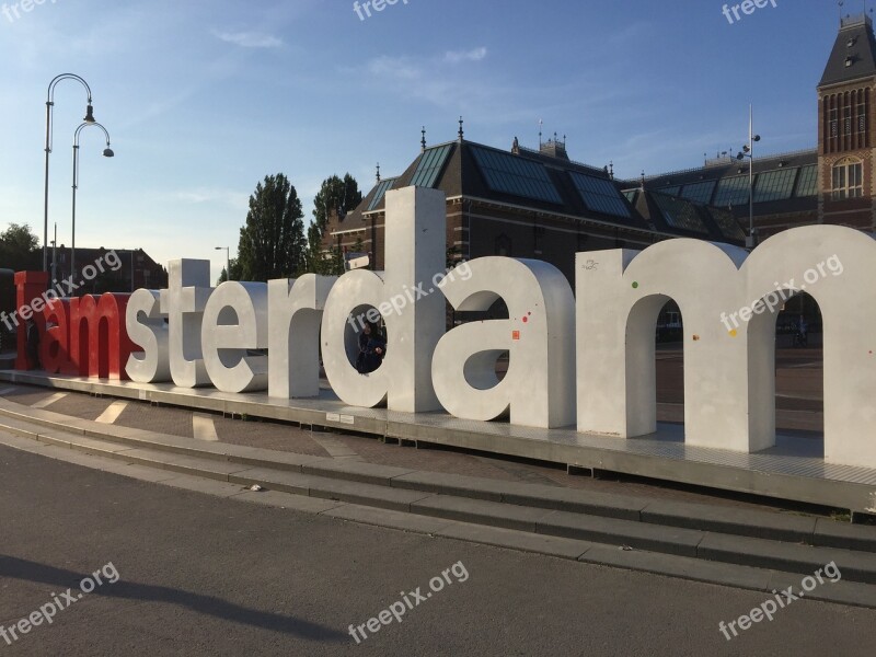 The Inscription I Am Amsterdam Attraction Tourist Places Of Interest