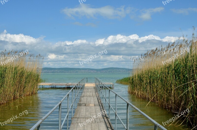 Hungarian Tenget Lake Balaton Summer Rest Colors