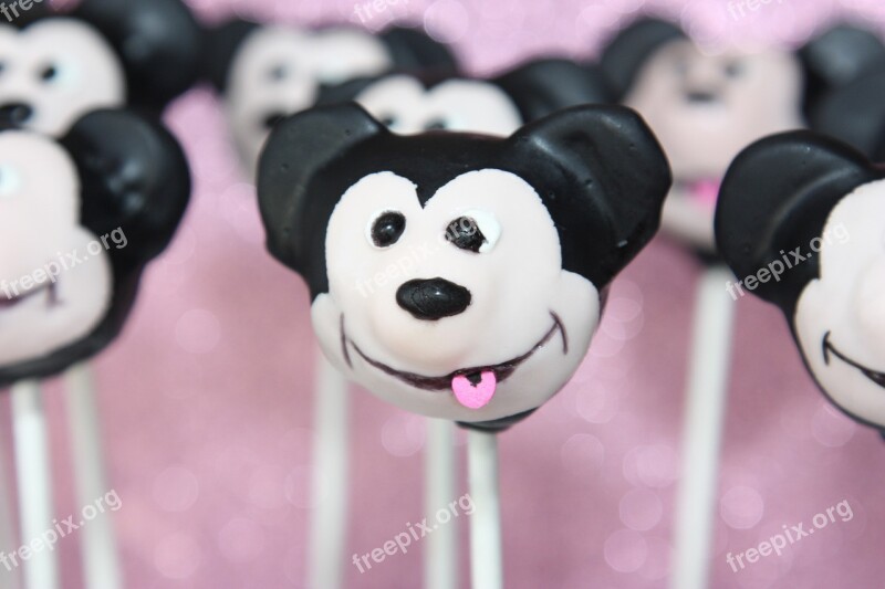 Cake Pops Mickey Mouse Cake Sweets Free Photos