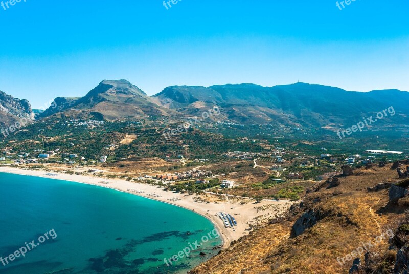 Crete Plakias Sea Color Water