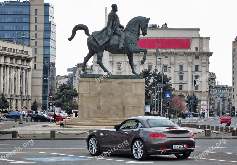 Transport Car Horse Rider Old