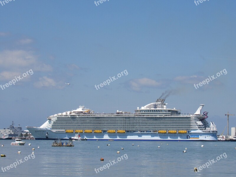 Harmony Of The Seas Boat Cruise Ship Navigation France