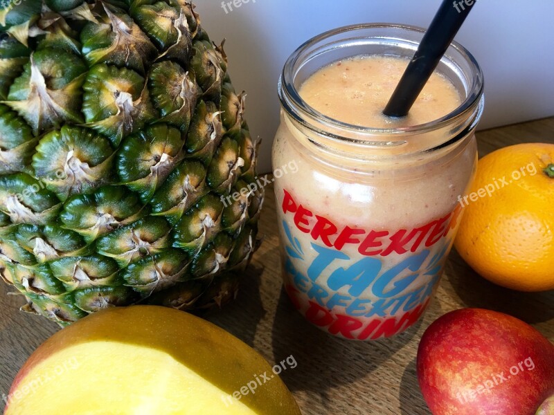 Smoothie Pineapple Orange Fruity Nectarine