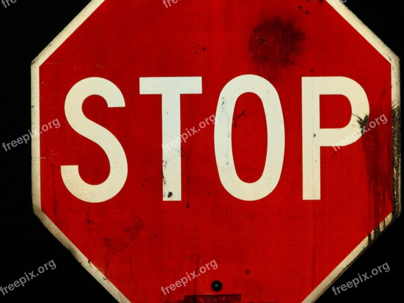 Stop Sign Stop Sign Free Photos