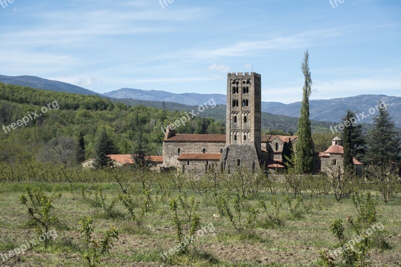 France Eastern Pyrenees Codalet Abbey Saint-michel Cuxa