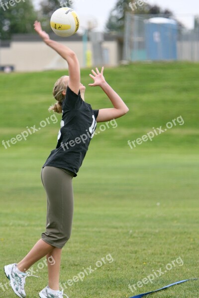 Volleyball Girls Volleyball Game Sport Outdoors