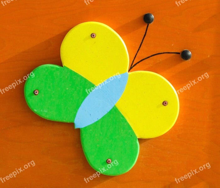 Butterfly Colorful Wooden Decorative Playground