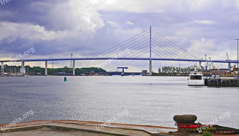 Stralsund Port Rügen Bridge Brick Bridge Strelasund