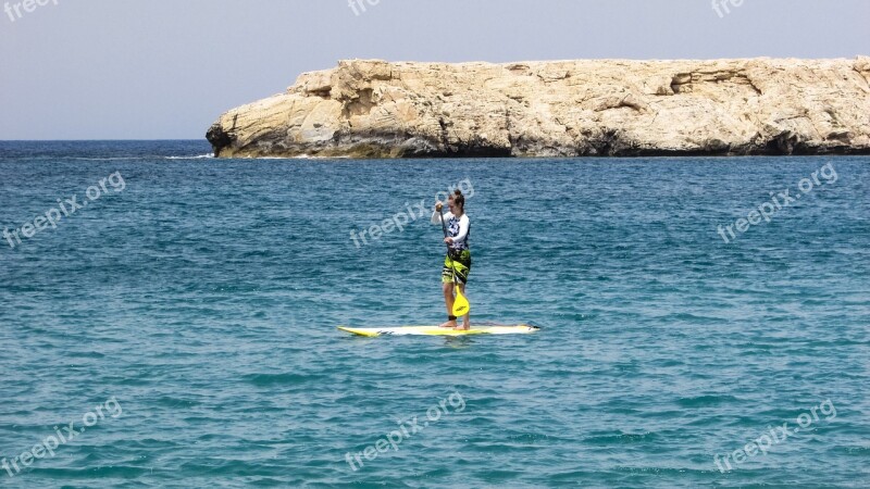 Cyprus Akamas National Park Girl Paddling