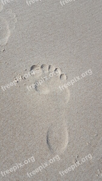 Imprint The Rate Of Beach Free Photos