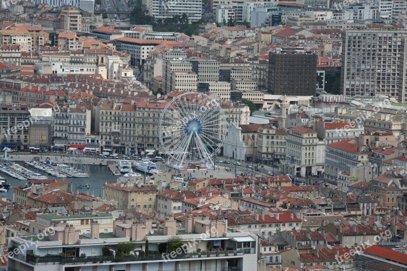 Marseille Landscape Ferris Wheel Free Photos