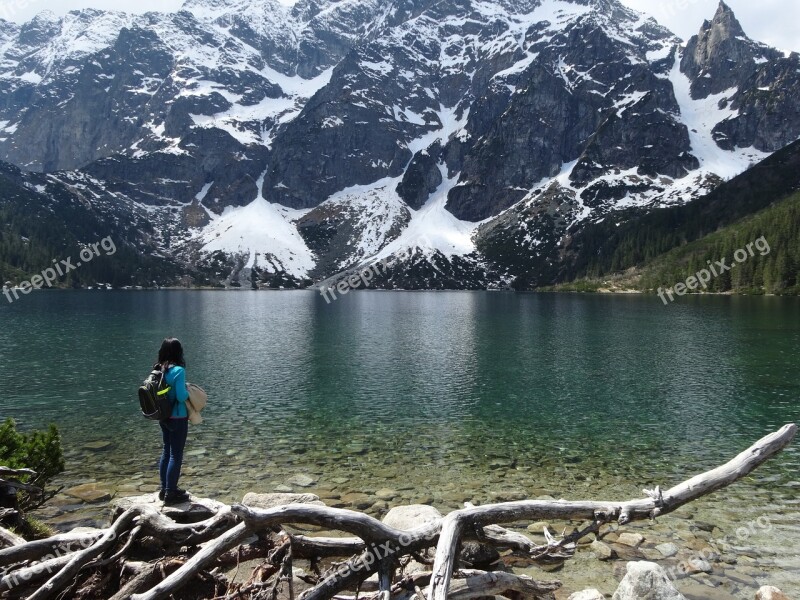 Mountains Tatry Morskie Oko The High Tatras Landscape