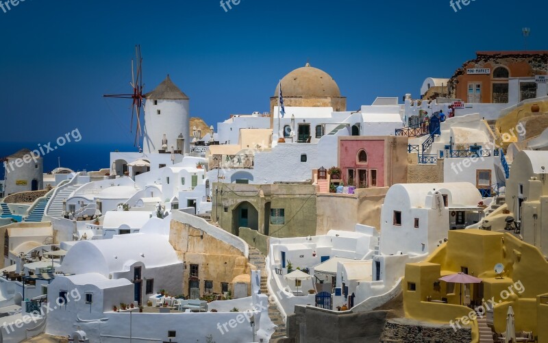 Santorini Oia Oia Santorini An Island Greece