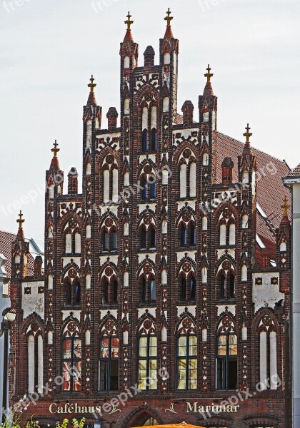 Jewelery Gable Hanseatic City Greifswald Baltic Sea Western Pomerania