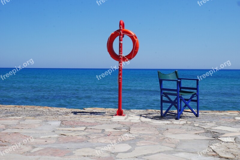 Life Buoy Rescue Beach Beach Chair Water