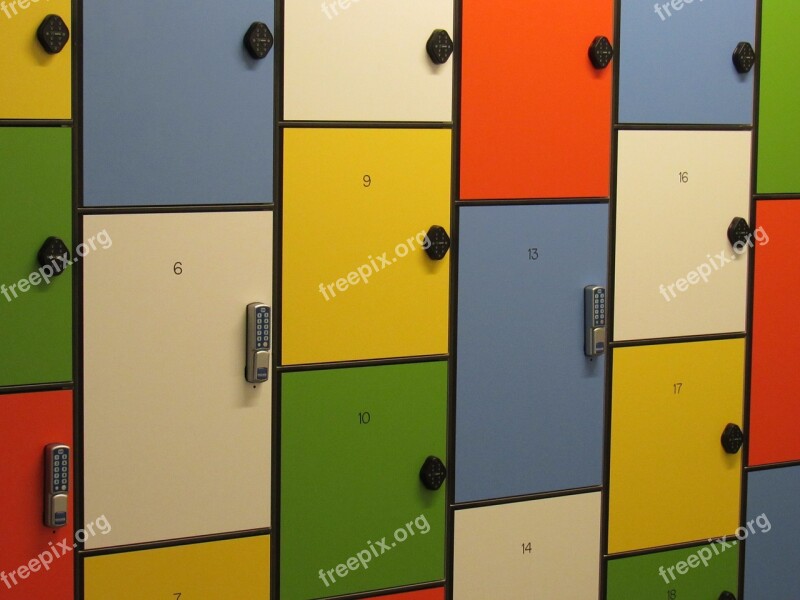 Locker Storage Colorful Closed Storage Unit