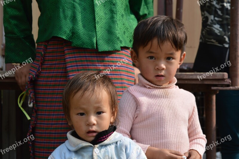 Kids Innocence Bhutan Travel Cute