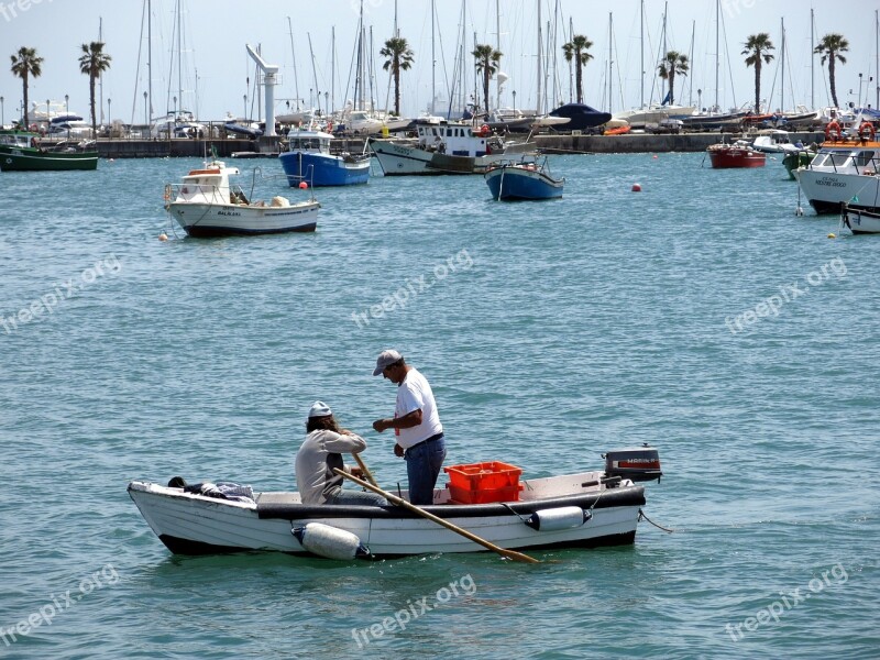 Boat Fisherman Portugal Atlantic Cascais