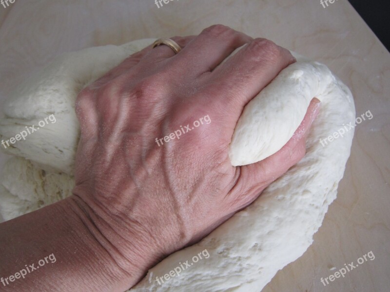 Dough Hand Knead Bake Bread