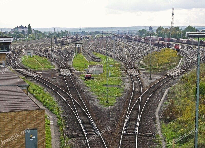 Marshalling Yard Tracks Harp Kornwestheim Stuttgart Yield