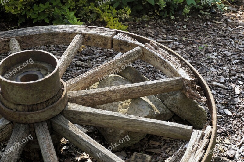 Wheel Wooden Wheel Old Nostalgia Wood