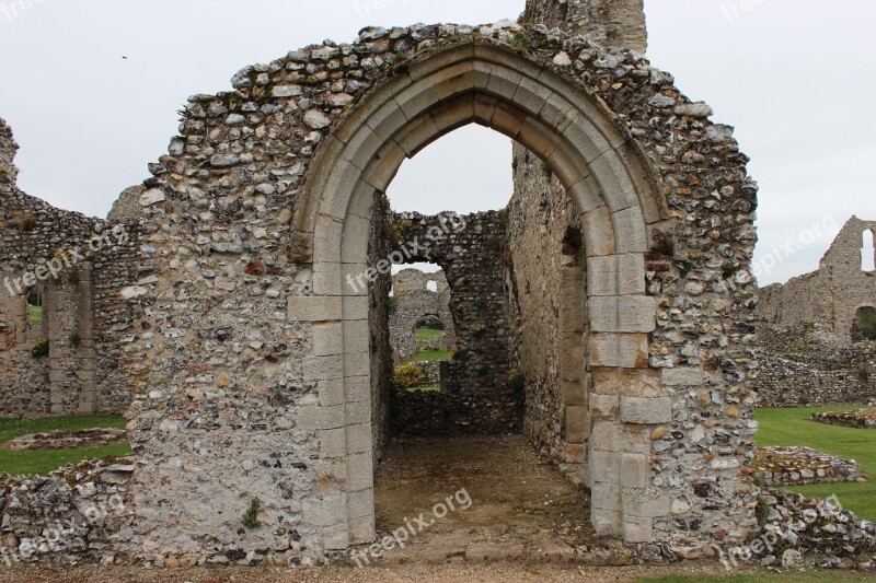 Doorway Portal Archway Castle Acre Priory Norfolk