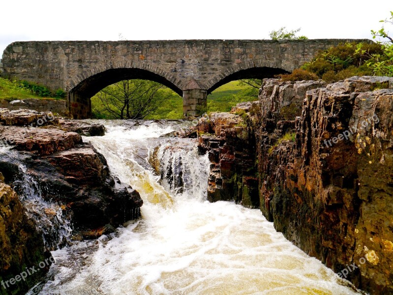 Scotland Water Waterfall Murmur Landscape