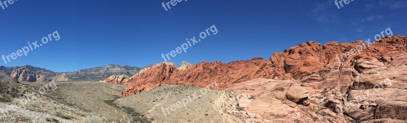 United States Tourism Blue Sky Red Rock Canyon Red Rock