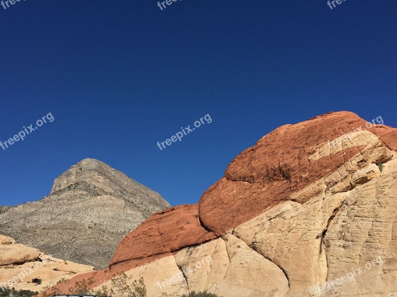 United States Tourism Red Rock Canyon Red Rock Blue Sky