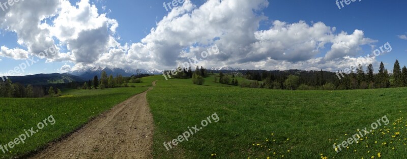 Tatry Mountains The High Tatras Landscape Hiking Trail