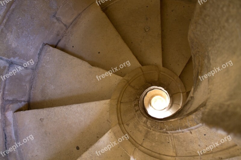 Stair Medieval Spiral Old Architecture