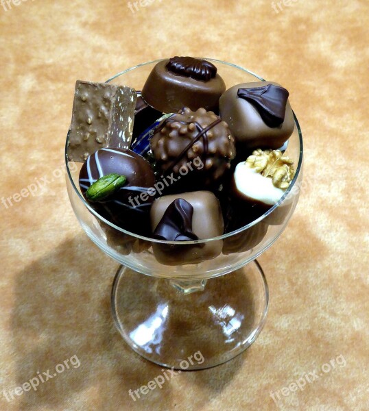 Sweet Treat Hand Made Sweets Walnut Pralines Chocolate