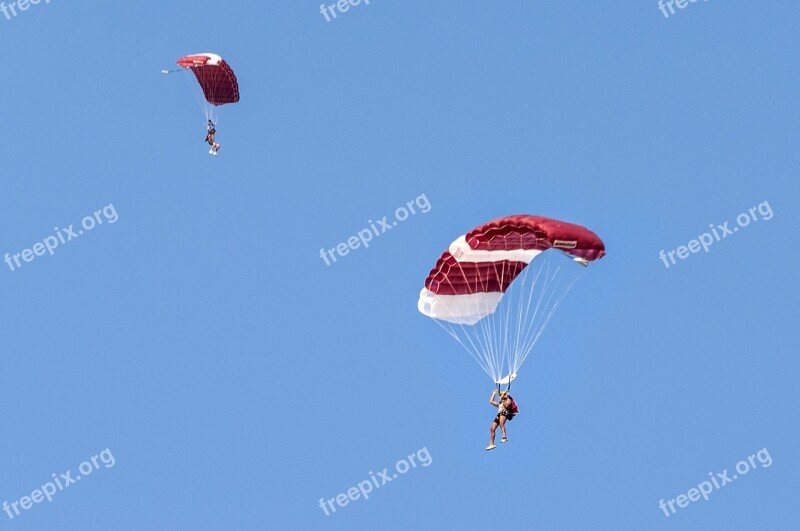 Sky Diving Sport Parachute Qatar Extreme