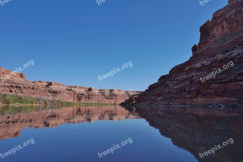 River Canoe Southern Utah Water