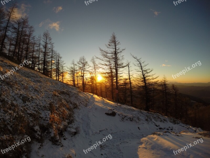 Mountain Mountain Climbing Snow Mountain Morning Free Photos